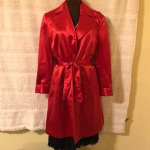 Anne Klein silk trench